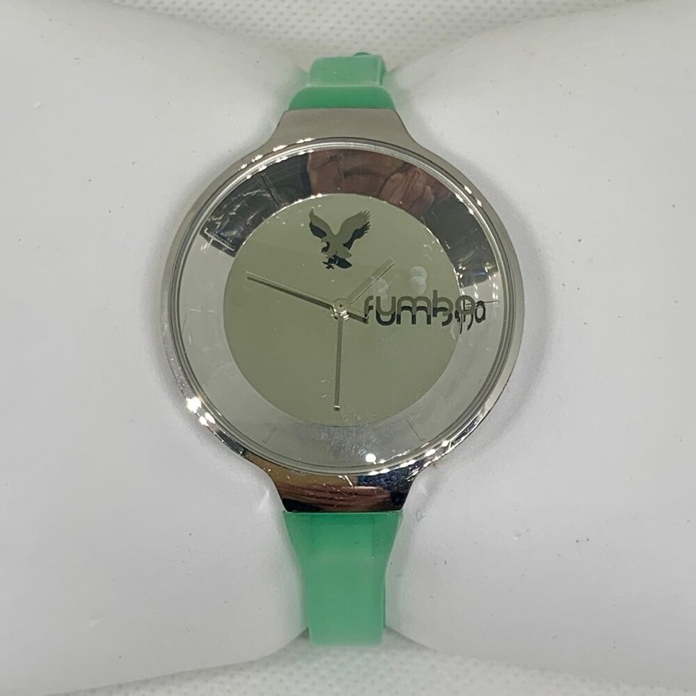 American Eagle Outfitters Rumba Time Silver Tone Case Women Watch 36mm running